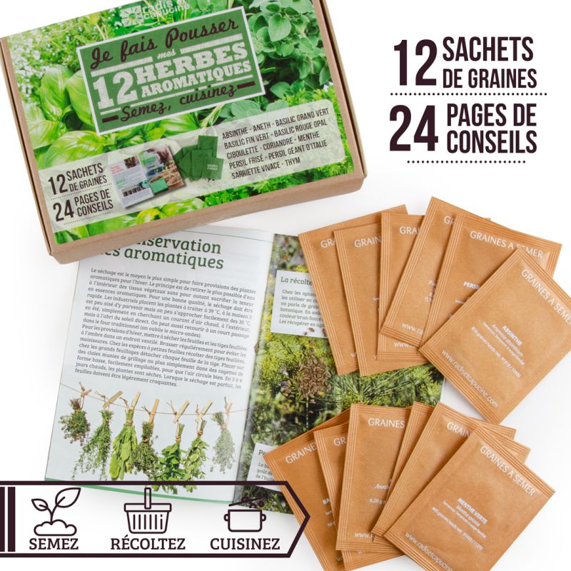 Kit de graines de légumes prêt à pousser OwnGrown, 12 légumes  incontournables à planter en un set pratique, Assortiment graines légumes  essentiels pour le potager : : Jardin